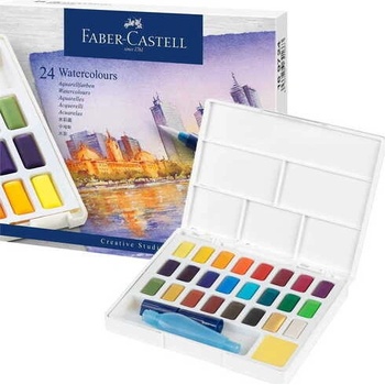 FABER CASTELL Akvarelové farby set 24 farebné