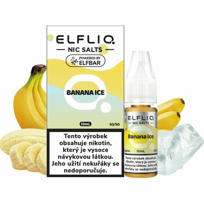Elf Bar Elfliq Salt Banana Ice 3 x 10 ml 10 mg