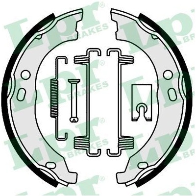 Sada brzd. čeľustí parkov. brzdy LPR 01003