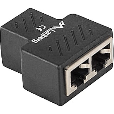 Lanberg RJ-45 inline coupler RJ45->2XRJ45 shielded (ADS-RJ45-2RJ45-OS)