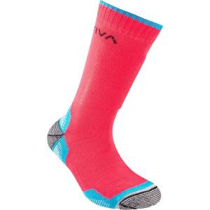La Sportiva Детски туристически чорапи La sportiva Kid's Mountain Socks Walking socks - Hibiscus / Malibu Blue - размер 23-26 (EU) (201-3074-0611)