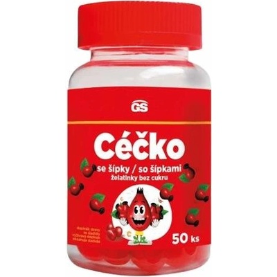 GS Céčko se šípky želatinky bez cukru 50ks