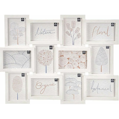 Giftdecor Fotorámeček na více fotografií 10 × 15 cm, 12 fotek, bílý – Zboží Mobilmania