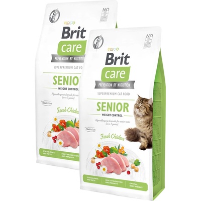 Brit Care Cat Grain-Free Senior Weight Control 2 x 7 kg