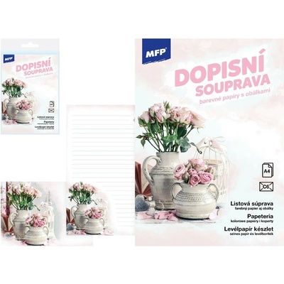MFP paper Dopisní papír barevný LUX 5+10 (Květy) 5550372