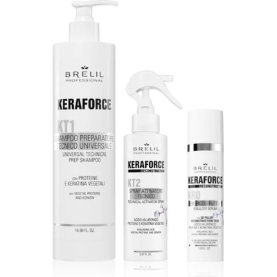 Brelil Keraforce комплект за постигане на съвършен вид на косата 3 бр