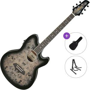 Ibanez TCY10PA-BKB Standard SET Transparent Brown Black Burst Електро-акустична китара Джъмбо