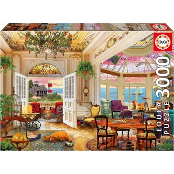 Educa Пъзел Educa - Живот на брега, 3000 части (EDU20332)