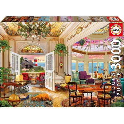 Educa Пъзел Educa - Живот на брега, 3000 части (EDU20332)