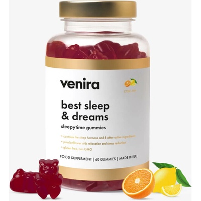 Venira Best Sleep & Dreams Sleepytime Gummies citrusy 60 cukríkov