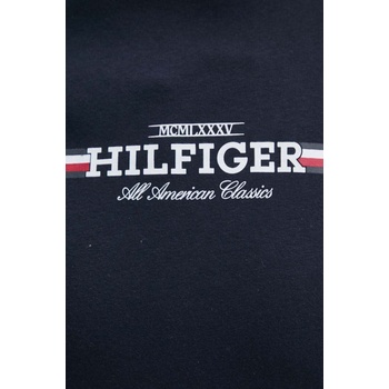 Tommy Hilfiger Суичър Tommy Hilfiger в тъмносиньо с принт MW0MW35530 (MW0MW35530)