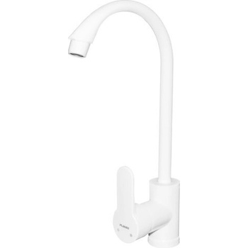 PLAMIX Бял, пластмасов кухненски смесител (14570)