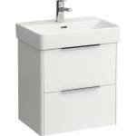Laufen Base - Шкаф за мивка, 52x52x36 см, 2 чекмеджета, бял мат H4021521102601 (H4021521102601)