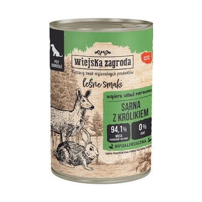 Wiejska Zagroda Forest Flavors Roe Deer s králikom 400 g