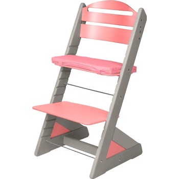 Jitro rostoucí židle Plus ŠEDÁ VÍCEBAREVNÁ Růžová