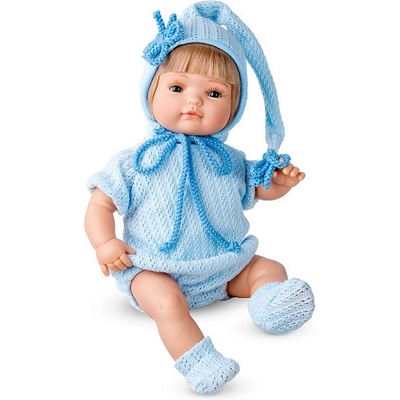 Berjuan CLAUDIA s modrou čepicí 38 cm