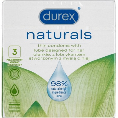 Durex Naturals 3 ks