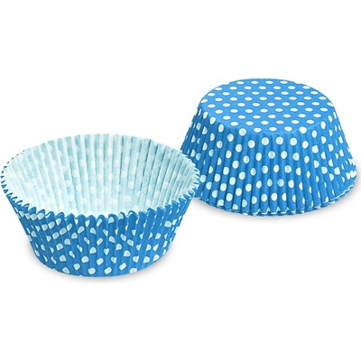 Wimex Cukrársky košíček PAP Bodky bielomodrý 50x30 mm 40 ks