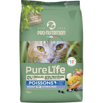 Pro-Nutrition PureLife Sterilized 8+ суха храна за котки 8 кг