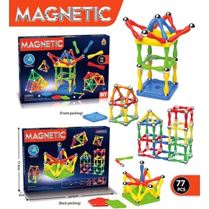 Armtoys ДЕТСКИ МАГНИТЕН КОНКРУКТОР 77 ЧАСТИ