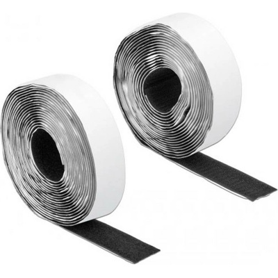 Delock 19072 Pásik so suchým zipsom lepiaci 5 m x 25 mm čierna 1 ks
