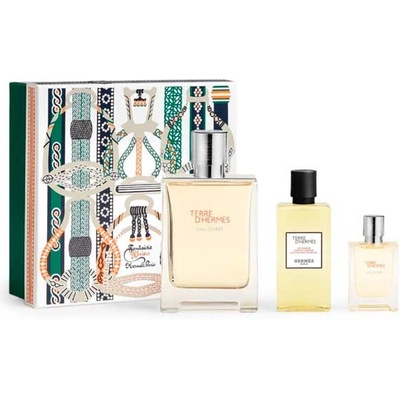 Hermès Terre D'Hermes Eau Givree Подаръчен комплект, Eau de parfum 100ml + Eau de parfum 12, 5ml + Shower gel 80 ml, мъже