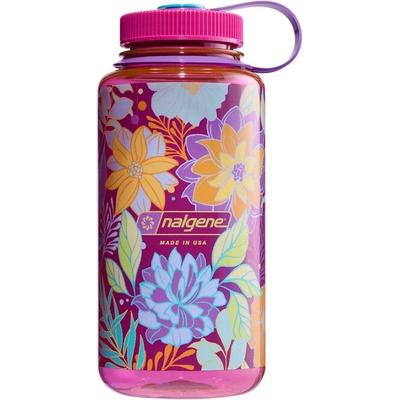 Nalgene WM Magenta w/Botanical Florals 1000ml