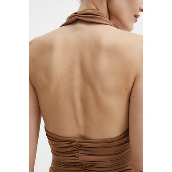 Bardot Рокля Bardot в кафяво дълга с кройка по тялото 59872DB (59872DB)