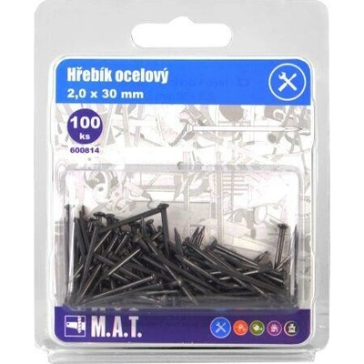 M.A.T. GROUP hřebík ocelový 30x2,0mm (100ks) MAT600814