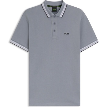 Boss Блуза с яка Boss Mens BOSS GREEN Paddy Polo Shirt with Contrast Tipping - Dark Grey