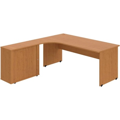 OFFICE PRO s.r.o. HOBIS kancelársky stôl pracovný, zostava pravá - GE 1800 HR P, jelša