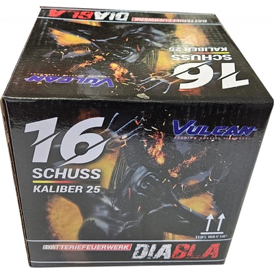Kompaktný ohňostroj Diabla 16 ran 25 mm