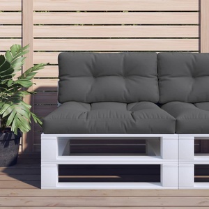 vidaXL Палетни възглавници, 2 бр, антрацит, текстил (360711)