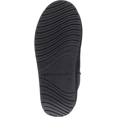 Велурени апрески Emu Australia Stinger Micro Flatform в черно W13082. BLAK (W13082.BLAK)