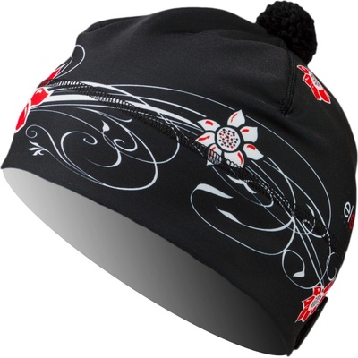 Čepice FLOWER black