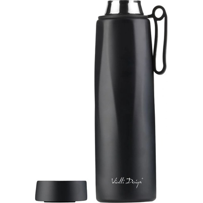 Vialli Design Černá termoska 500 ml Fuori