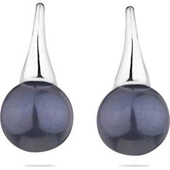 Image 1 of Swan Сребърни обици със сладководни черни перли CAA094EB Swan