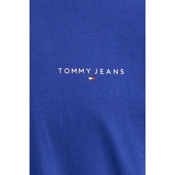 Tommy Jeans Памучна тениска Tommy Jeans в синьо с принт DM0DM18555 (DM0DM18555)