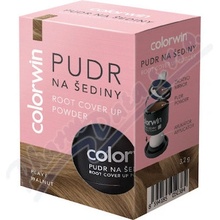 Colorwin Root Cover Up Powder púder na šedivé vlasy a odrasty Walnut plavý 3,2 g