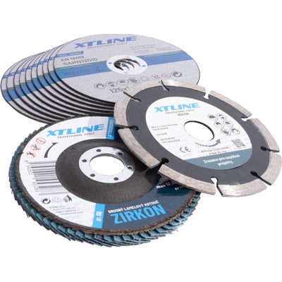 XTLINE Set řezných a brusných kotoučů | 125 mm