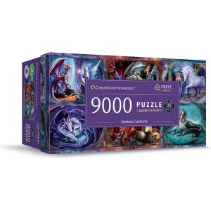 Trefl - Puzzle Stokes: Fantasy Creatures - 9 000 piese