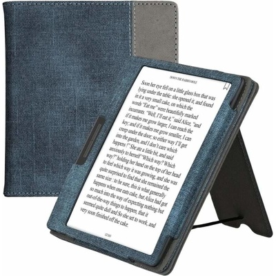KW Mobile Double Leather KW6118917 pre Onyx Boox Leaf 2 farba čierna denim