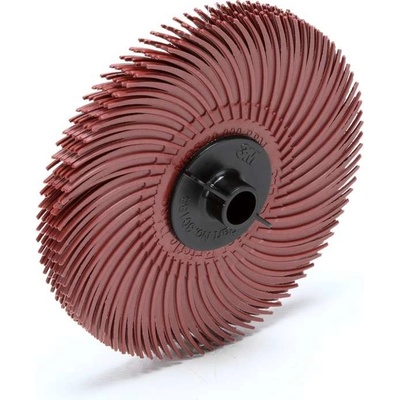 3M 30128 RB-ZB Radiální štětinový kartáč typ A červený, Scotch-Brite, P220+, 75 mm