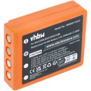 VHBW Батерия за HBC Radiomatic BA223031 / BA223001, оранжева, 2000 mAh (800116522)