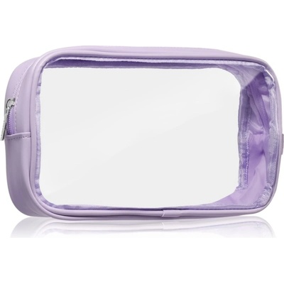 Notino Travel Collection transparentná kozmetická taštička m purple