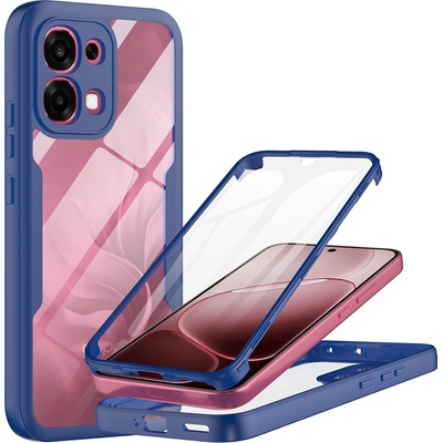 Techsuit Калъф за Oppo A6 Pro 4G / 5G - Techsuit ColorVerse 360 Series + Протектор - Син