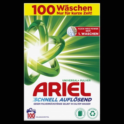 Ariel Universal+ Pulver prášok na pranie 6 kg 100 PD