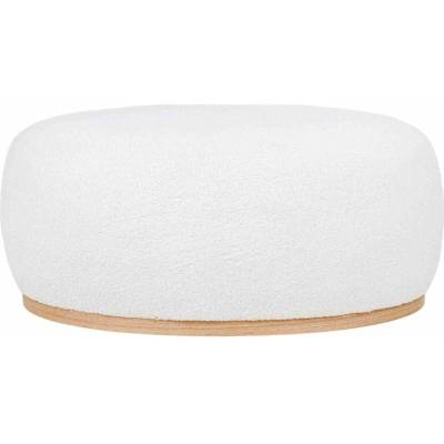 House Nordic Taburet (Puf) MANHATTAN 54,5x88,5x36 cm, bílé bouclé