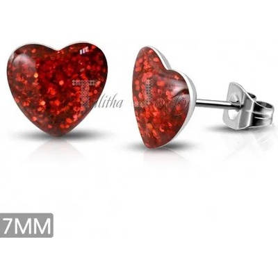 Talitha Обеци " Червено диско сърце"