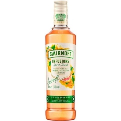Vodka Smirnoff Infusions Orange 23% 1 l (holá láhev)